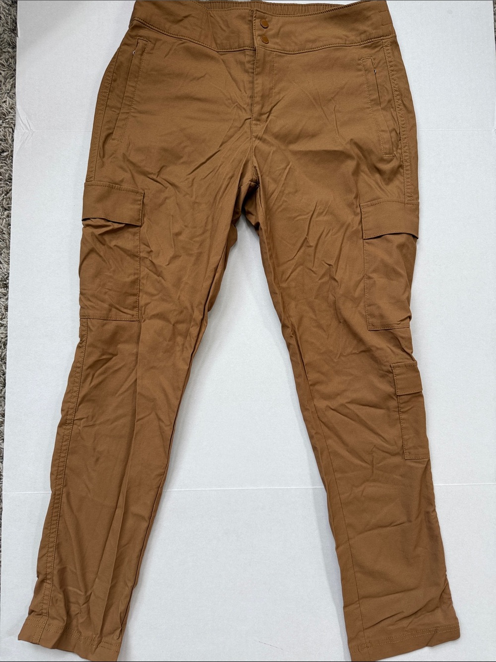 Columbia Straight Leg Pant Hiking Outdoor Wear Camel Brown size Womens 8